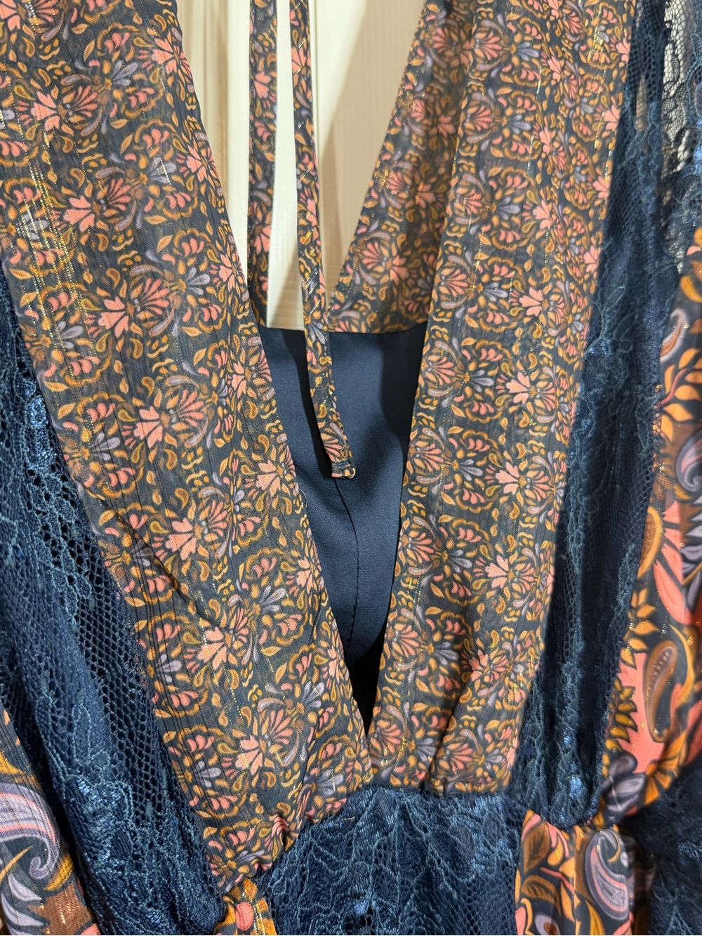 NWT Layered with Love Floral Sheer Layered Kaftan Dress Women’s 3X Boho - Picture 4 of 12